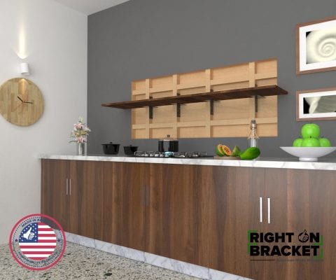 Stud Mounted Hidden Shelf Bracket