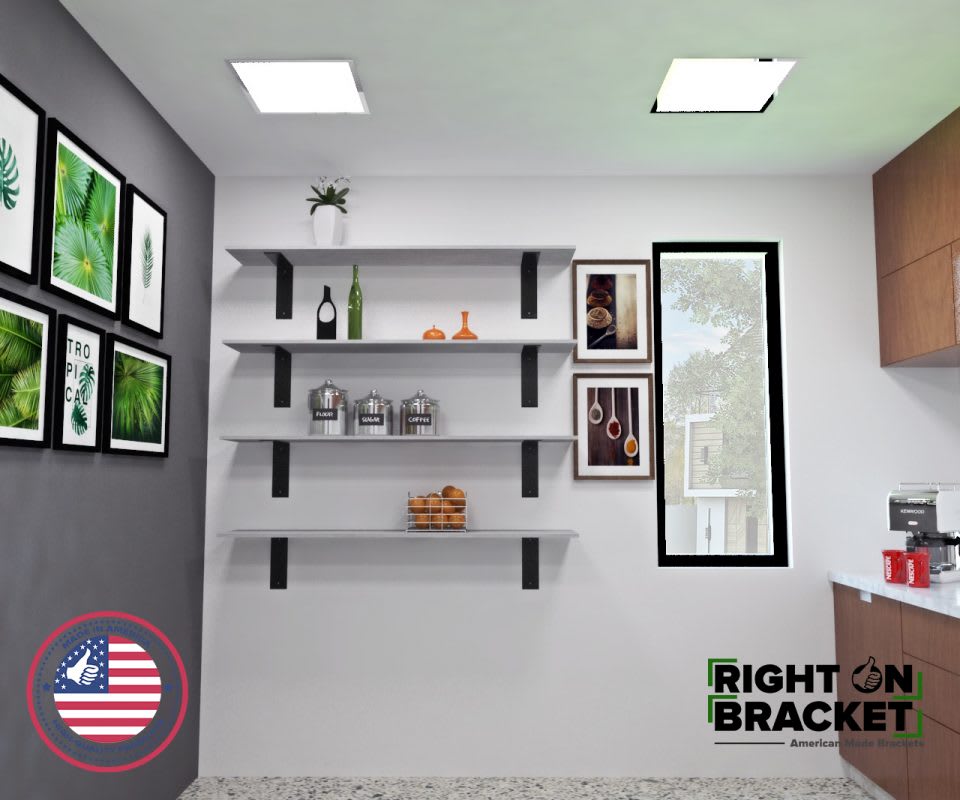 heavy duty steel shelf bracket