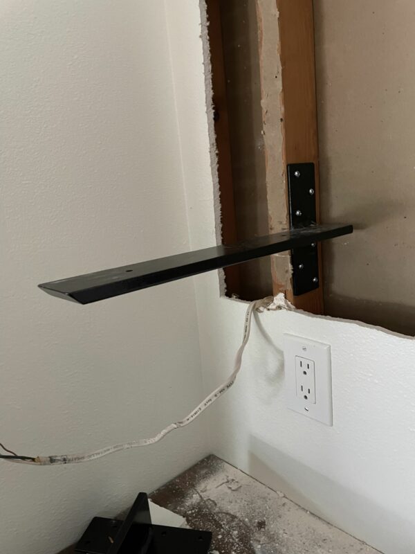 Installing Stud Mounted Shelf Bracket