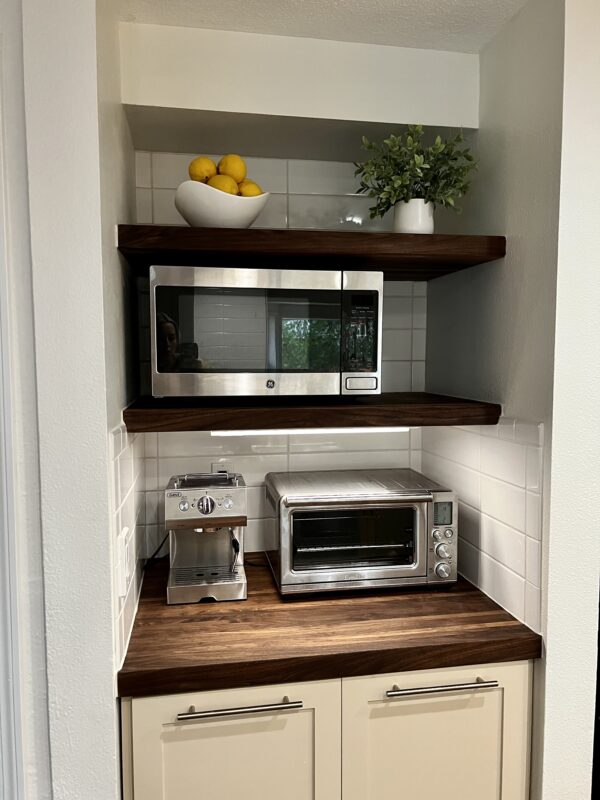 Wood Shelf Installation 