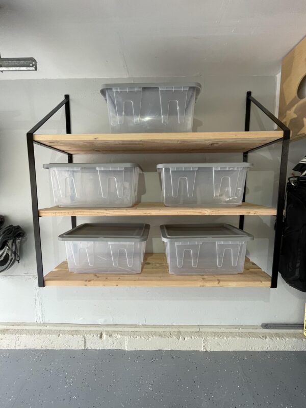 Organized Garage Shelving Racks