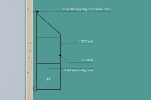 Shipping Container Shelving System