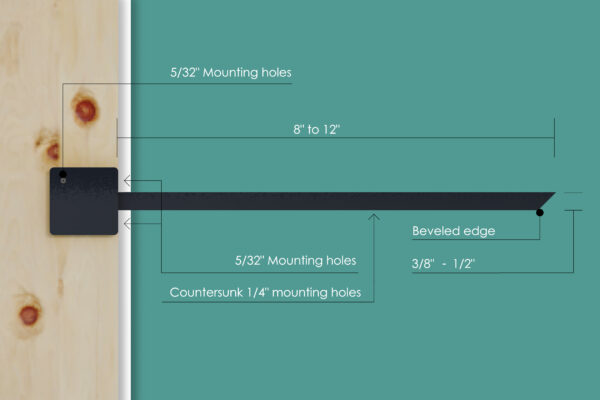 Hidden Stud Clamp Shelf Bracket